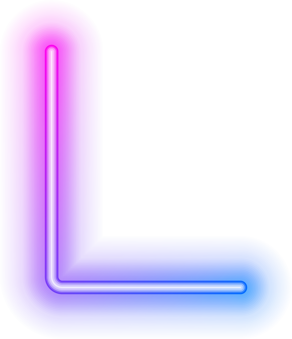 neon corner border.