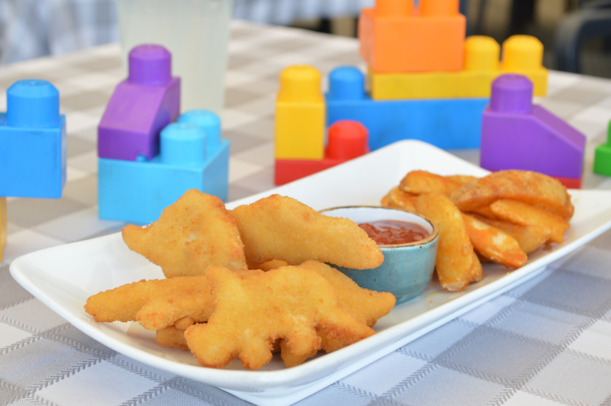 Kids Menu - dinosaur nuggets