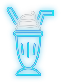 Milkshake Neon Icon
